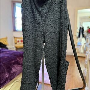 Noble U Textured Charcoal Skinny Pants